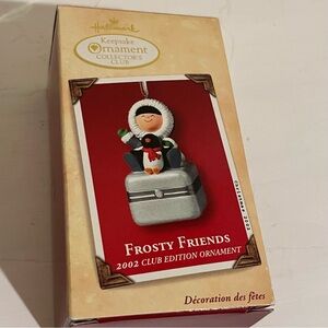 Frosty Friends Porcelain Ornament Box Frosty Friends dressing  Christmas Tree